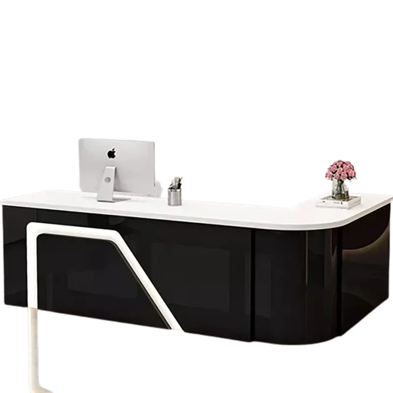 # Classic Industrial Reception Desk Rolling Contemporary Reception Counter Vintage Commercial Rezeptionstheke Office Furniture