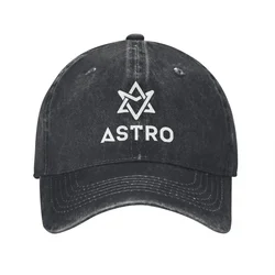 Astro - Berretto da baseball unisex con logo Kpop Boy Group Debutti Berretti lavati invecchiati Cappello Copricapo vintage per allenamenti all'aperto