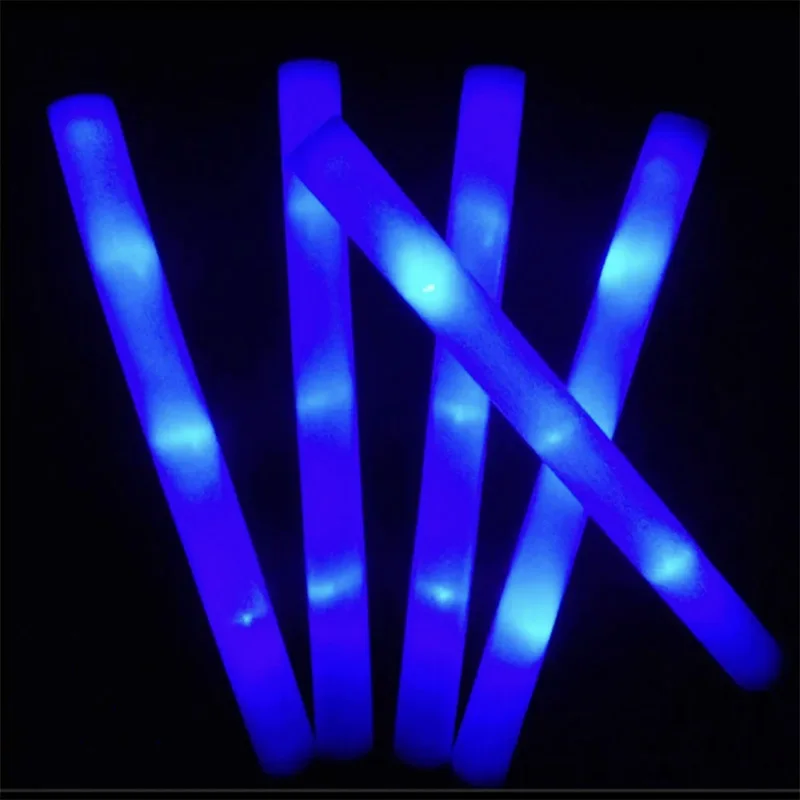 12/15/30/60 Stuks Glow Sticks Bulk Kleurrijke RGB LED Glow Foam Stick Cheer buis Donker Licht voor Kerst Verjaardag Bruiloft Feestartikelen