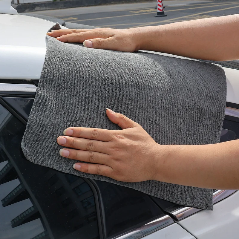 Microfiber Car Body Polishing Cleaning Towels 300gsm Crystal Waxing Soft Drying Cloth Rag Washing Towel 40x40cm