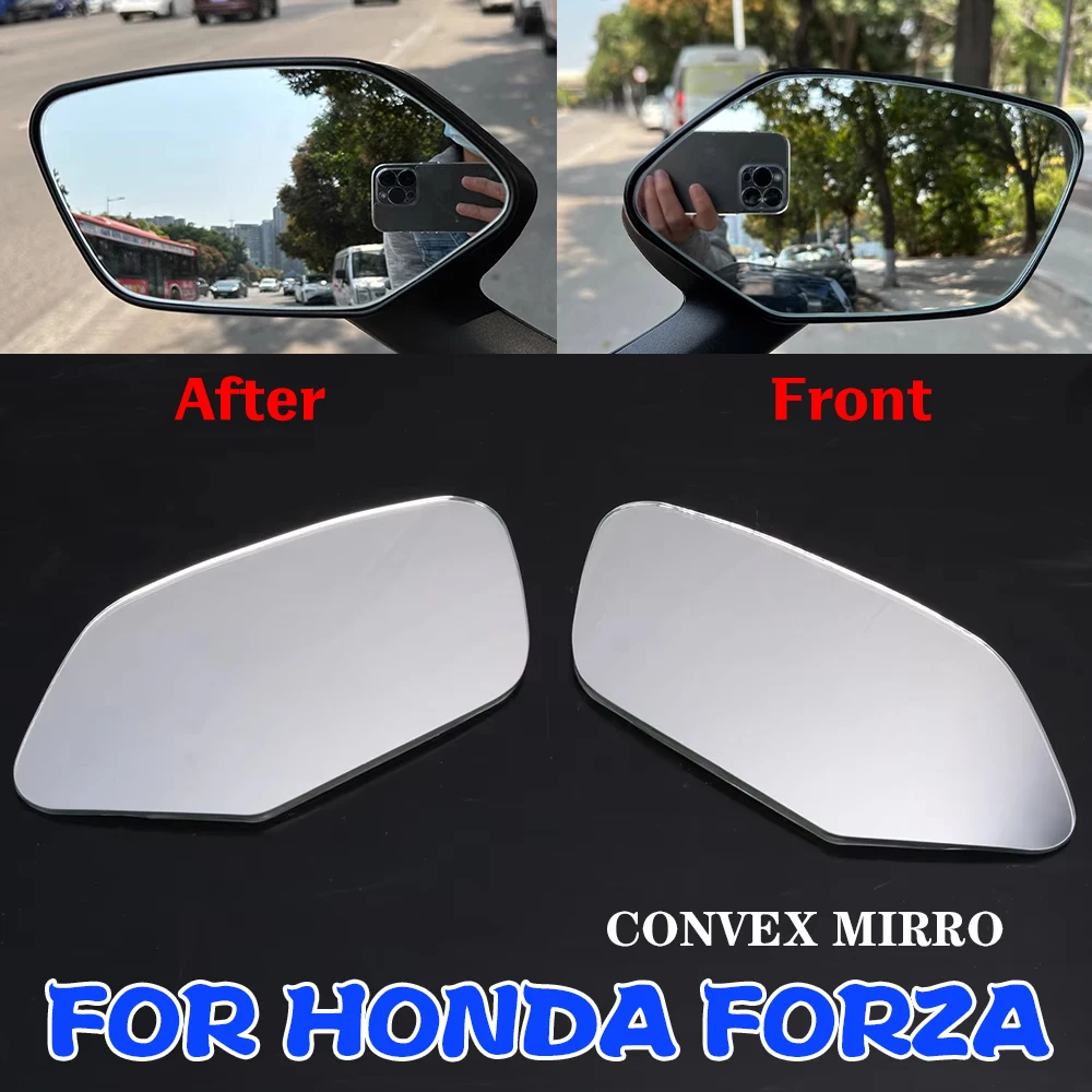 Convex Mirror Increase Rearview Mirrors Side Mirror View Vision Lens For HONDA Forza 125 300 250 750 Forza 350 Forza300 NSS350