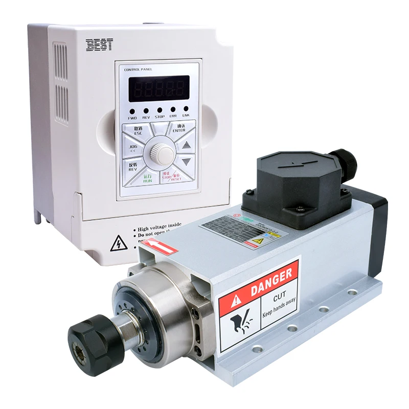 

GDZ80 Spindle +2.2kw Inverter VFD Kit 2.2kw Air Cooled Cnc Router Spindle Motor Spindle Machine For Woodworking Machine