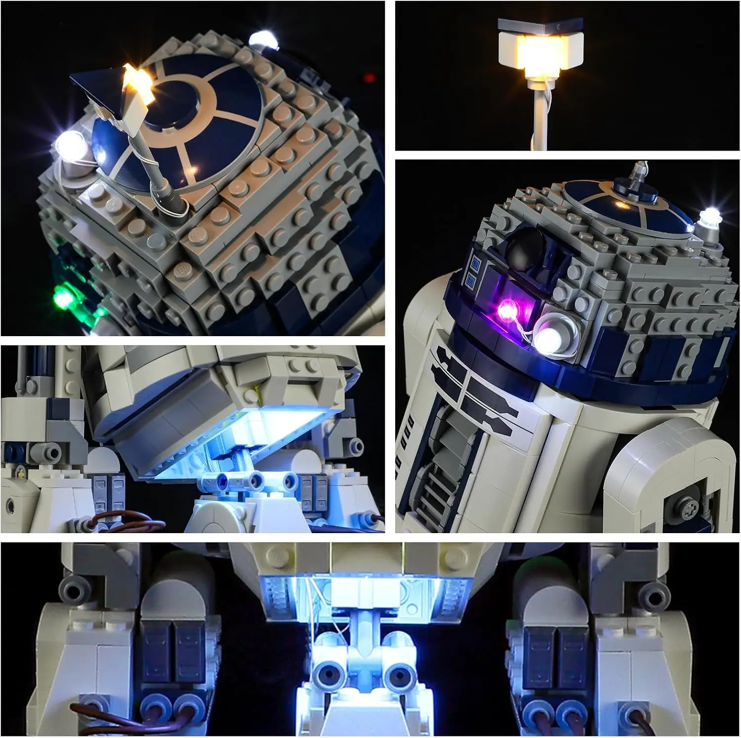 (Not the Building Blocks) 5v LED Light For Lego Star Wars 75379 R2-D2 Droid Light Up your Model Decorative Lamp