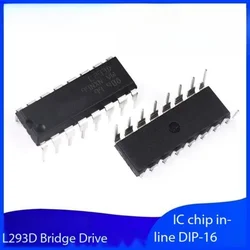 Controlador paso a paso L293D, 5 piezas, bidireccional IC/controlador DIP-16, interruptor interno IC