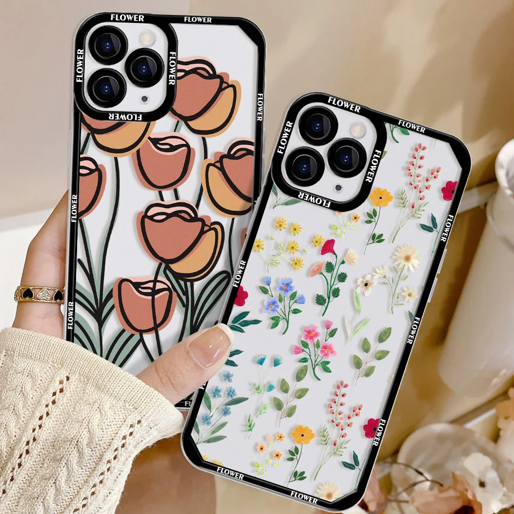 Silicon Flower Case For Xiaomi Redmi Note 10 Coque Shockproof Cover Redmi Note 10 Pro 10s Redmi 10 10C 10A Note10 Redmi10 Fundas