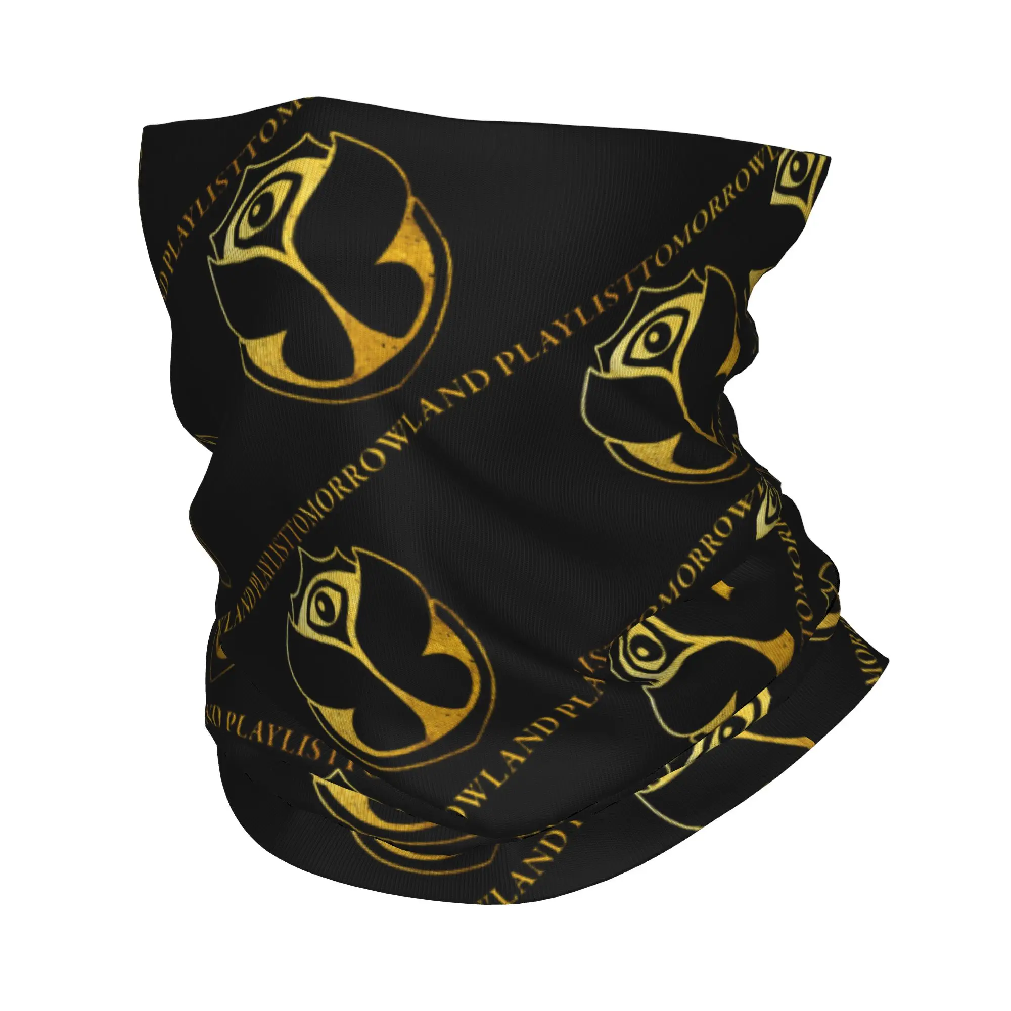 Custom Tomorrowland Winter Headband Neck Warmer Women Men Hiking Running Tube Scarf Electronic Festival Face Bandana Gaiter