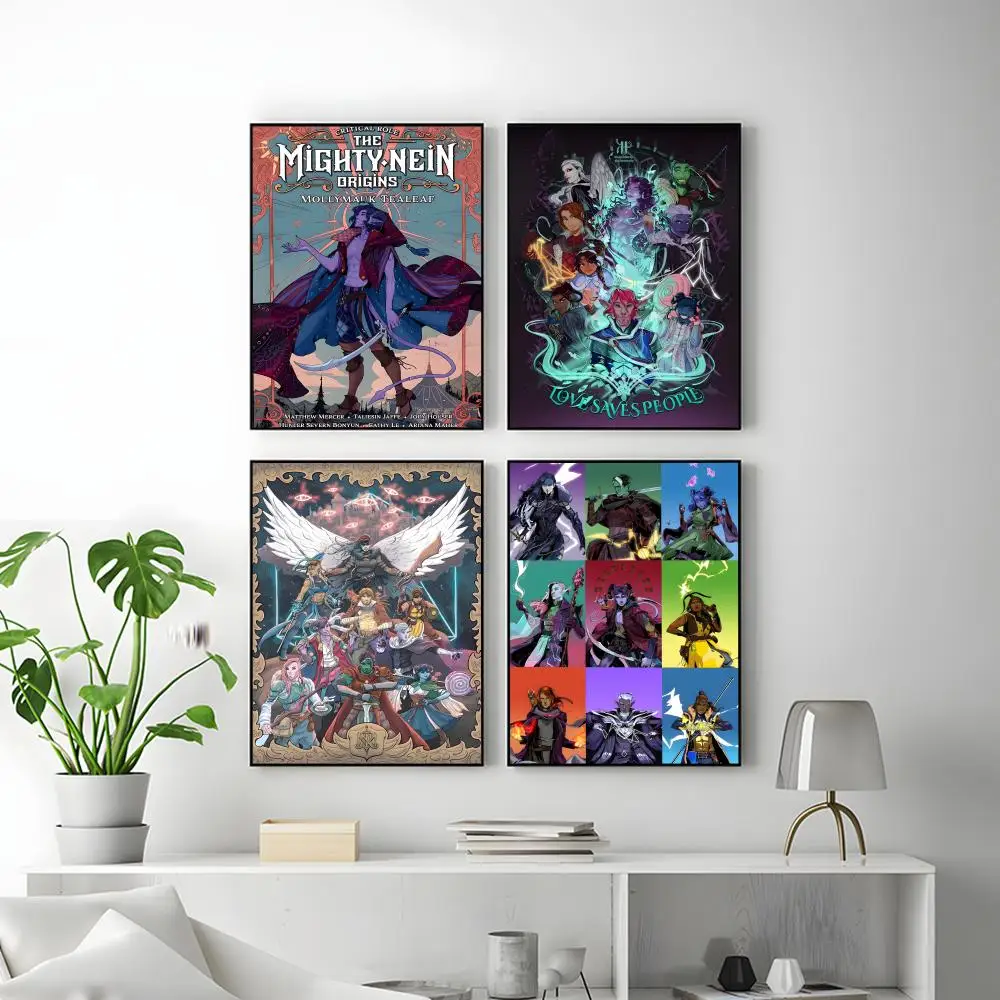 Animation The M-Mighty N-Nein Poster HD Versatile Waterproof Wall Decor Self Adhesive Perfect for Any Room & Ideal Gift