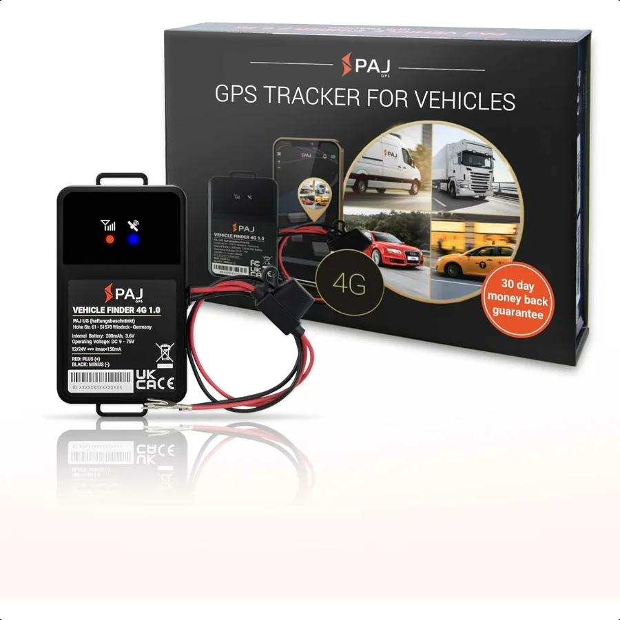 

PAJ GPS Vehicle Finder 4G 1.0 Cellular Connected Real Time Tracking GPS Tracker for Cars Motorcycles Trucks More Versatile Secu