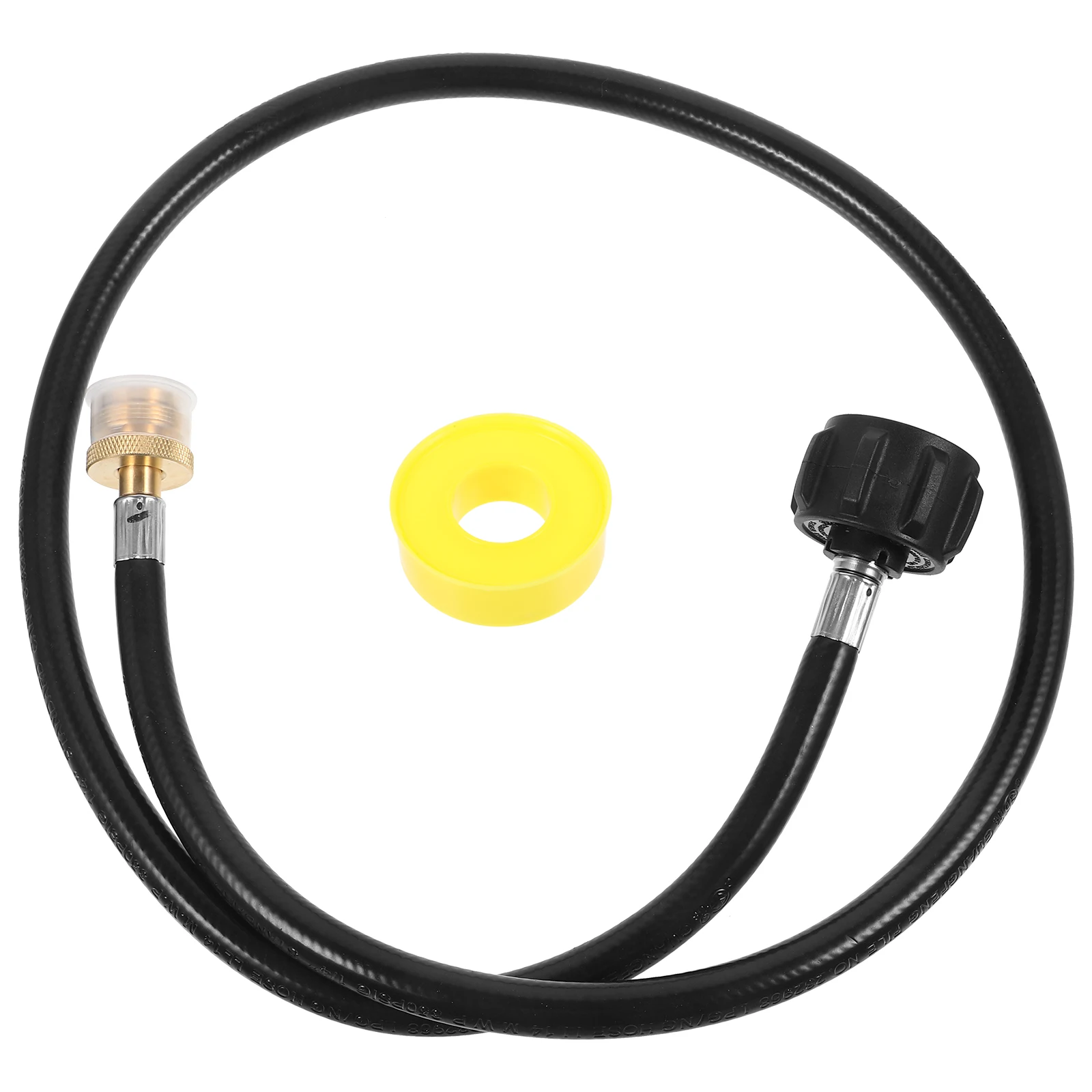 

Hose Propane Adapter Line Connector Camping Picnic BBQ Grill Tank Durable PE Propane Tank Hose Leak Free Safe