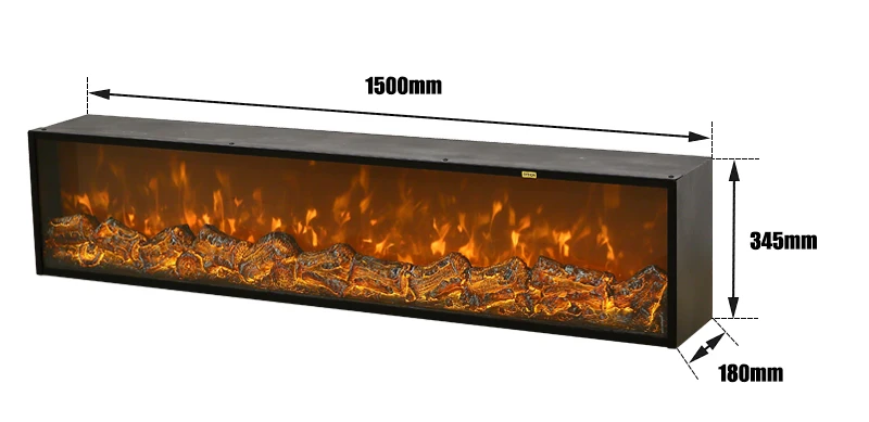 Indoor Decor Wall Mounted Recessed Led Flame Flamm Tv Stand Built In Electric Fireplace Insert 65inch Without Heat