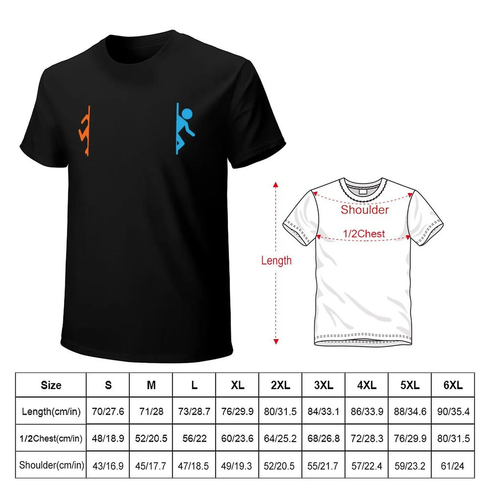 Thinking with Portals T-Shirt Urban Casual Loose Fit Tee