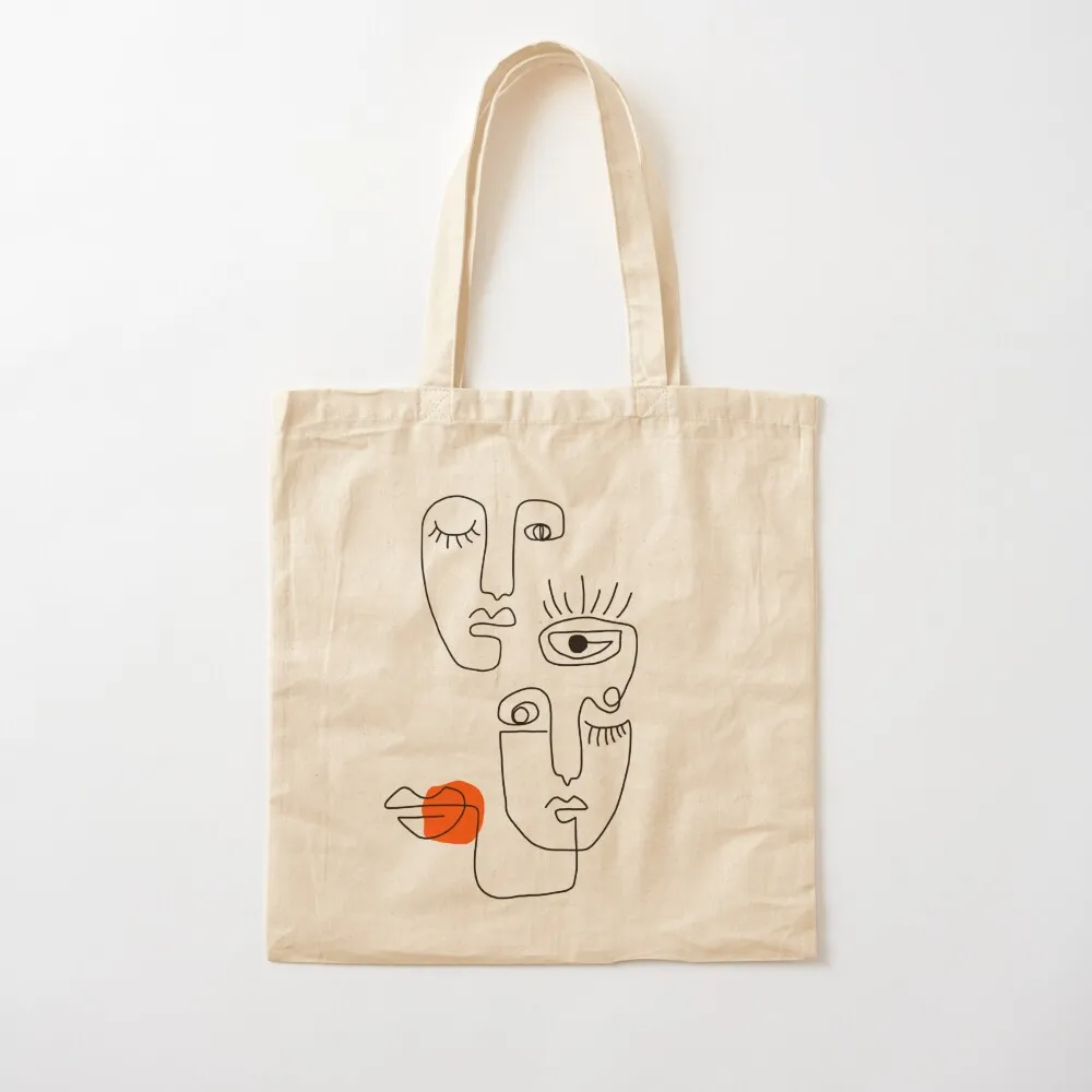 One line fun art for love Tote Bag personalized tote bag luxury women custom fabric bag custom tote