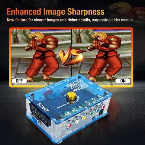 ड्रीमकास्ट/PS2/NGC/SFC/WII एनालॉग वीडियो कनवर्टर RGBS/YPbPr/VGA/Scart से HDMI/VGA/RGB के लिए GBSC मिनी कनवर्टर GBS नियंत्रण 8 best sales ड्रीमकास्ट आरजीबी - №3