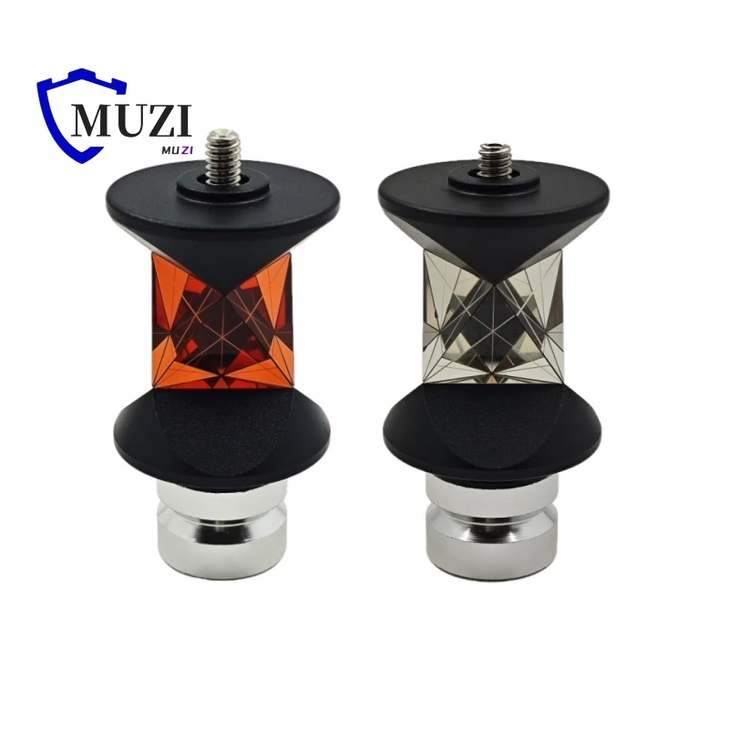 copper-sliver-mini-360-degree-grz101s-prism-with-adapter-5-8x11-thread-for-leica-total-surveying-station-mini-reflector-prism
