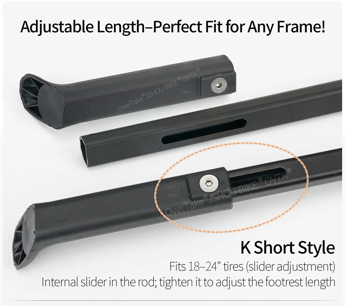 Adjustable Bicycle Kickstand Aluminum Alloy 18-24 26-29 inch Durable MTB Bicycle Side Support For Giant TREK Bicycle Accessories