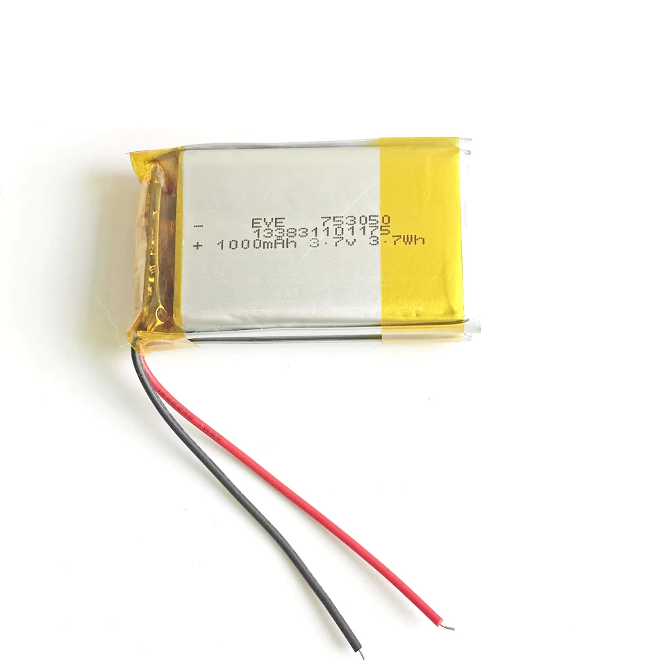 3.7V 2000mAh เซลล์แบตเตอรี่แบบชาร์จไฟได้ลิเธียมโพลิเมอร์ Li Po สำหรับแผ่นดีวีดีกล้องแท็บเล็ต PC แบตสำรอง PSP แล็ปท็อป GPS 153050