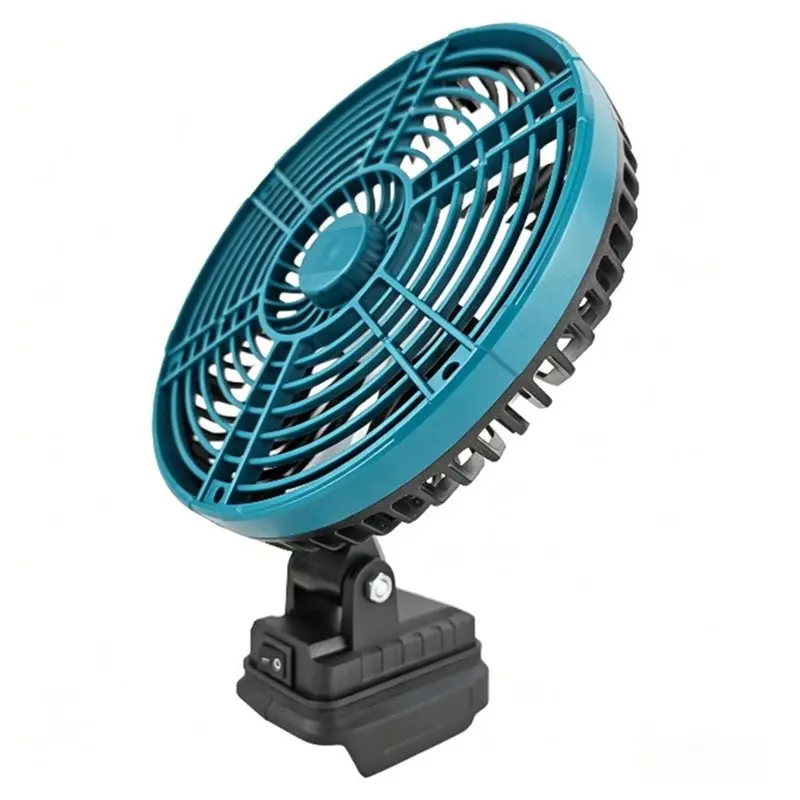 b27b-fishing-outdoor-camping-fan-portable-metal-strong-wind-wireless-desktop-for-21v-batterypin-battery-pin