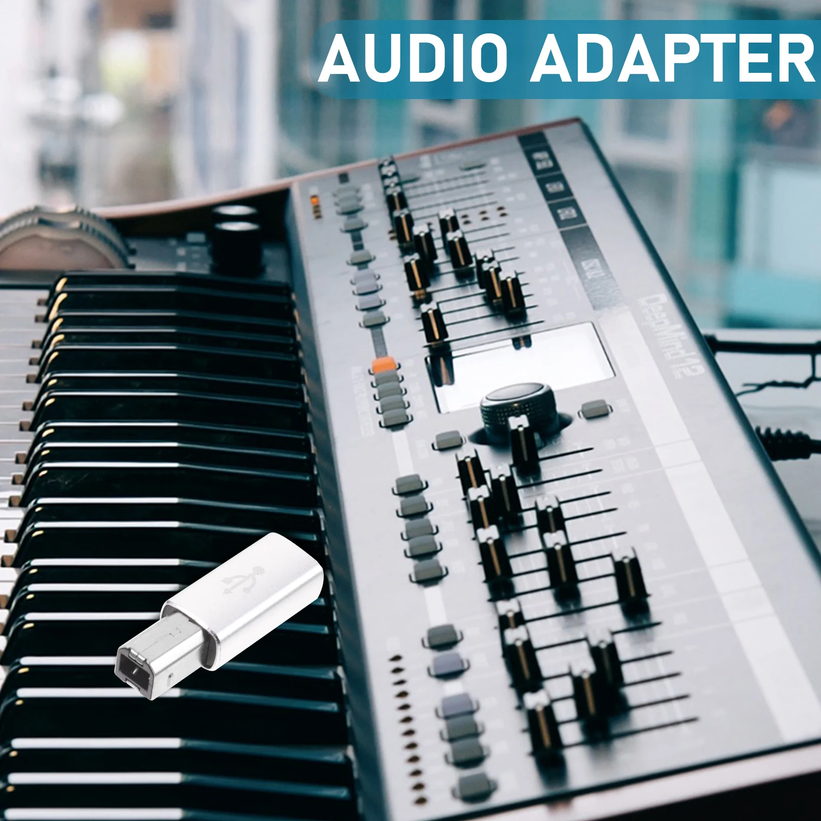 

Type-c to USB Conversion Header Adapter Printers Stereo Adaptor Aluminum Alloy Plug