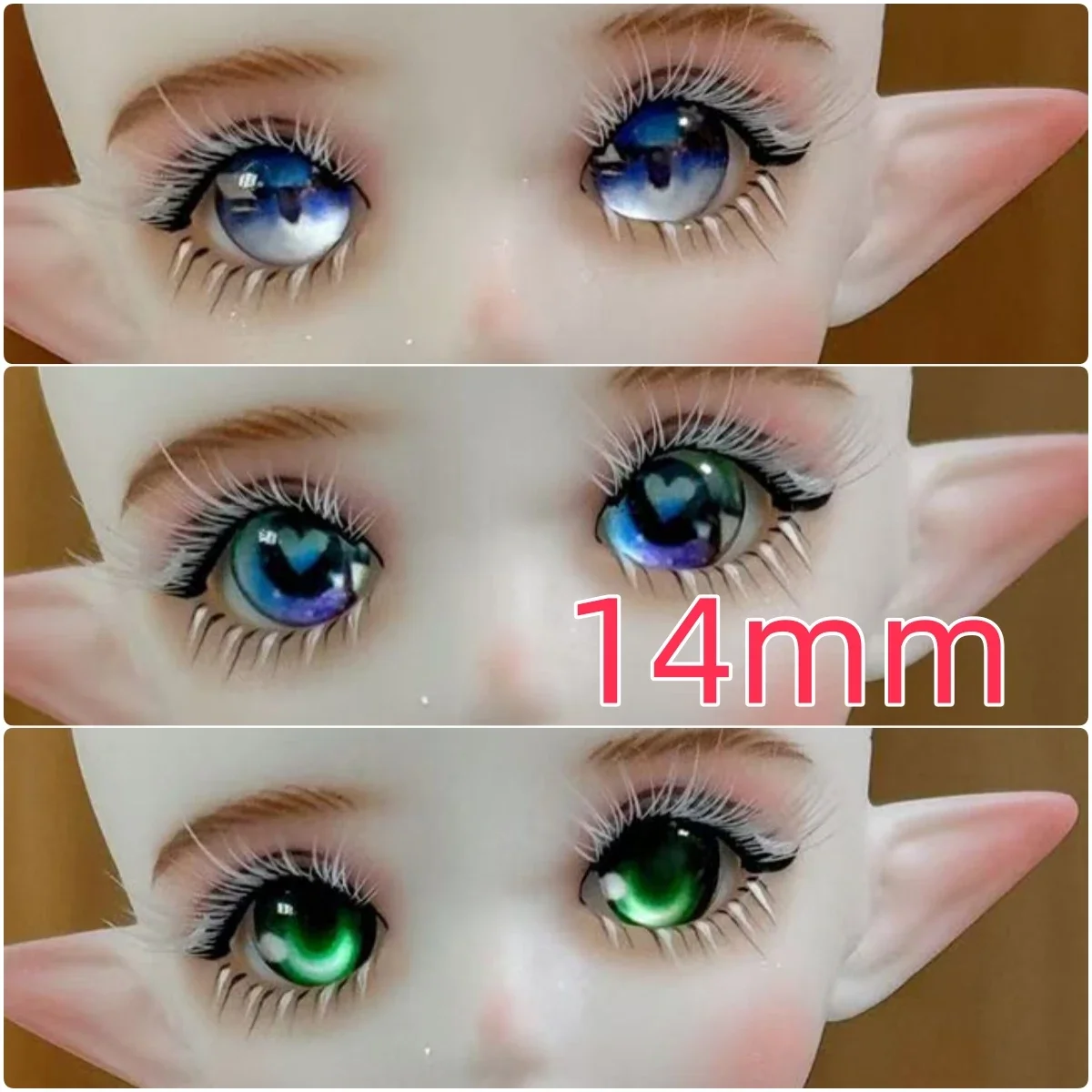 1/6 BJD Puppe Komplettset Mode handgemachte weiße Wimpern 30 cm Elfenpuppe Kinderspielzeug Geschenkpuppen für Mädchen