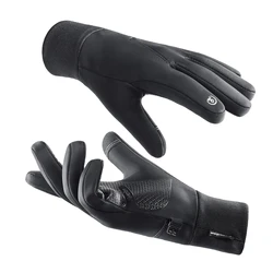 Kyncilor Winter Cycling Gloves Waterproof Fleece Velvet Touch Screen Bike Gloves For Fishing Hiking Winter Gloves