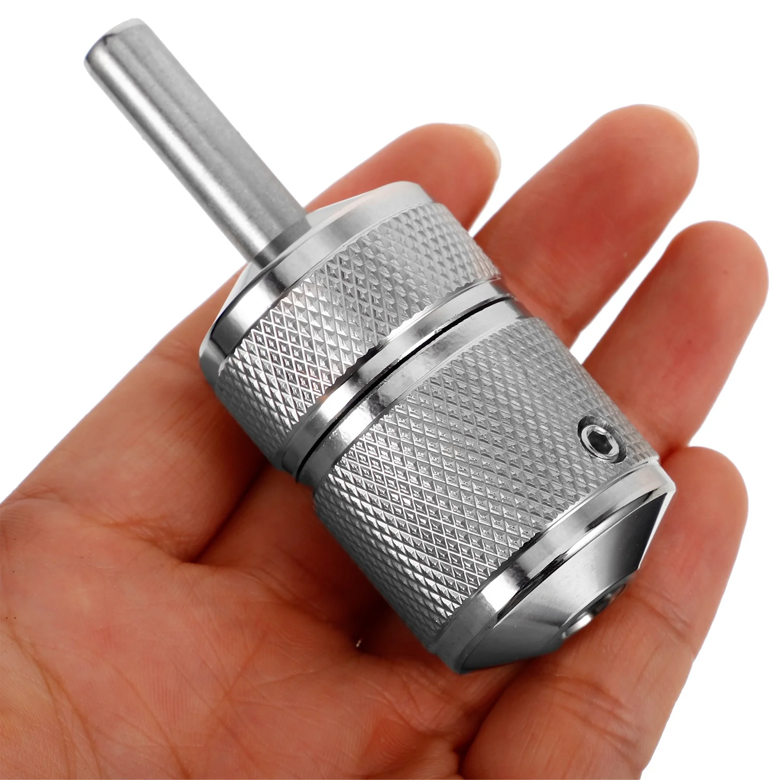 مقبض وشم ذاتي القفل من الفولاذ المقاوم للصدأ 30 مم مع عقد ثابت 7-8 مم يناسب معظم الأنابيب لمعدات الفنانين المبتدئين #1