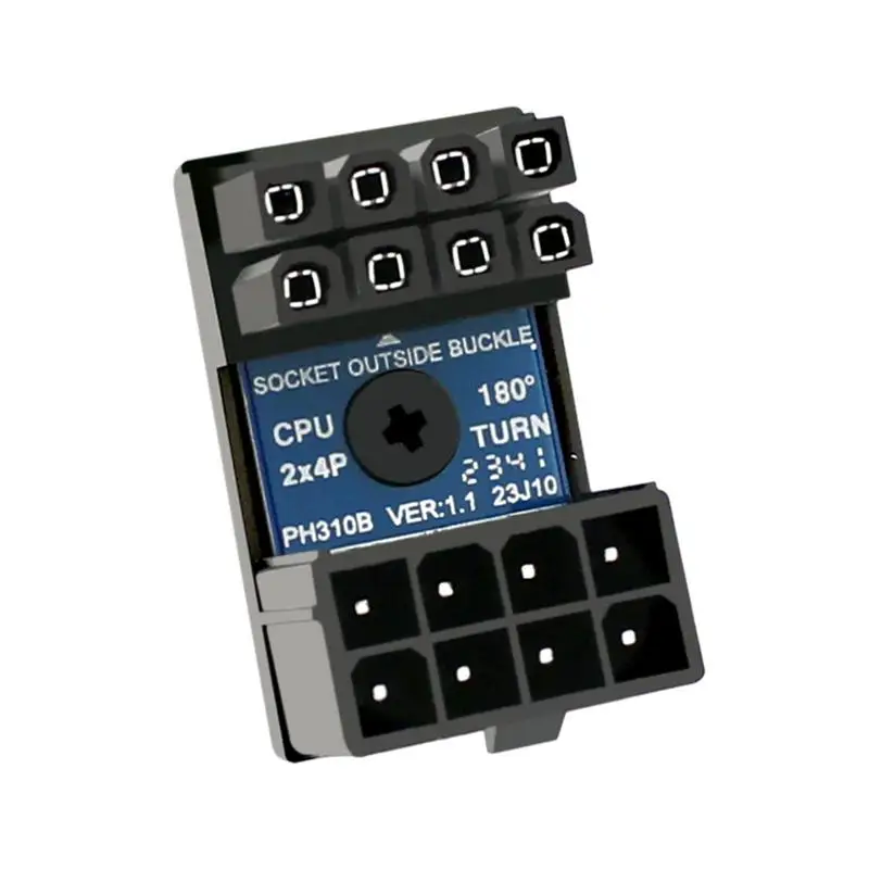 8 Pin Connector Stable 8 Pin Female To 8 Pin Male Steering Connectors Graphics Video Card Connector Extension Adapter Angled