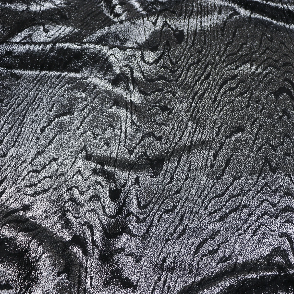 Comfortable Luxury High Quality Shiny Silver Lurex Wool Metallic Fabric for Clothes Dress Shirt Lining