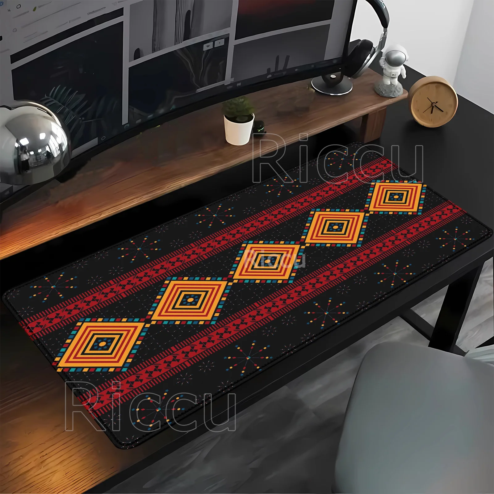 Persian Mysterious Retro pattern Mouse Pad Pc Gamer Mousepad Rubber Mouse Mat Gaming Keyboard Office Rubber overlock Desk Mat