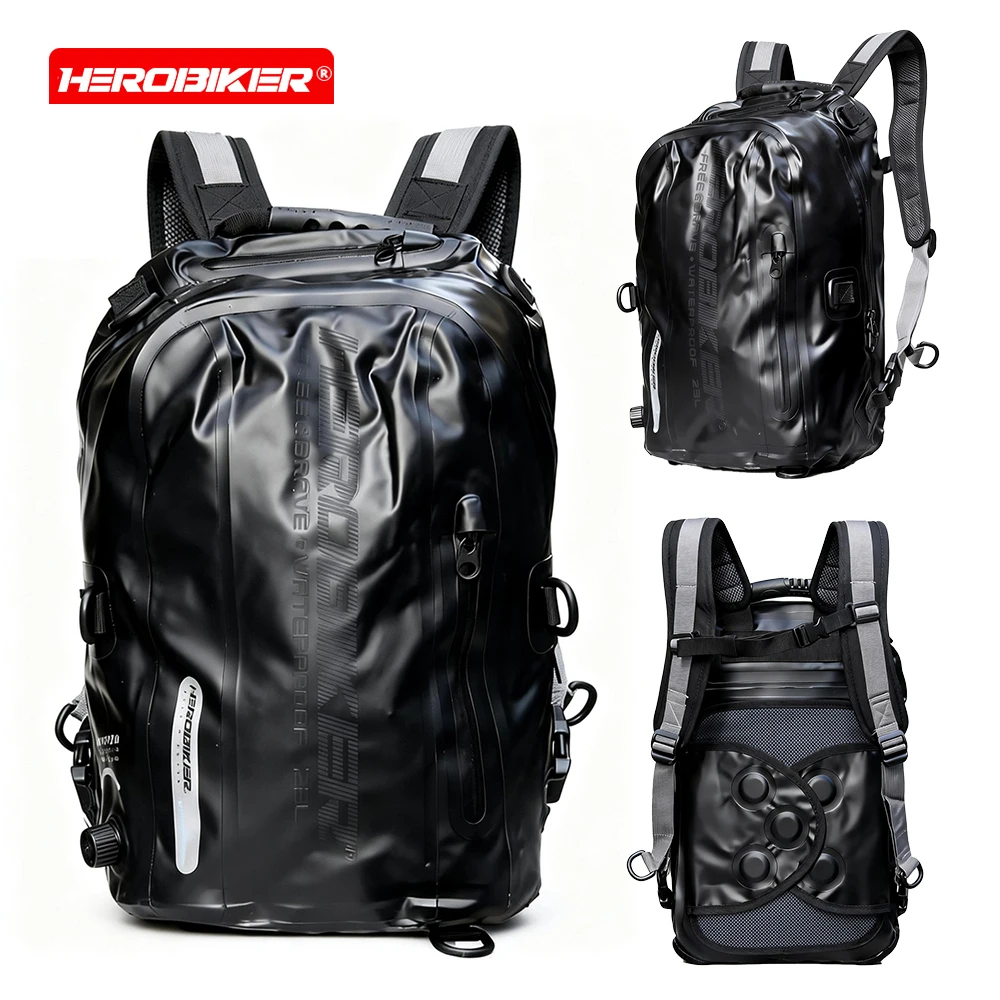 

New Motorcycle Backpack Waterproof And Wear-resistant Off-road Motorcycle Tail Bag Rider Storage Backpack Motorcycle Equipment