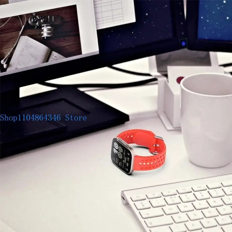 

652F Прочные сменные силиконовые ремешки, мягкая кожа, не скользящая конструкция, ремешки для умных часов, удобные для часов