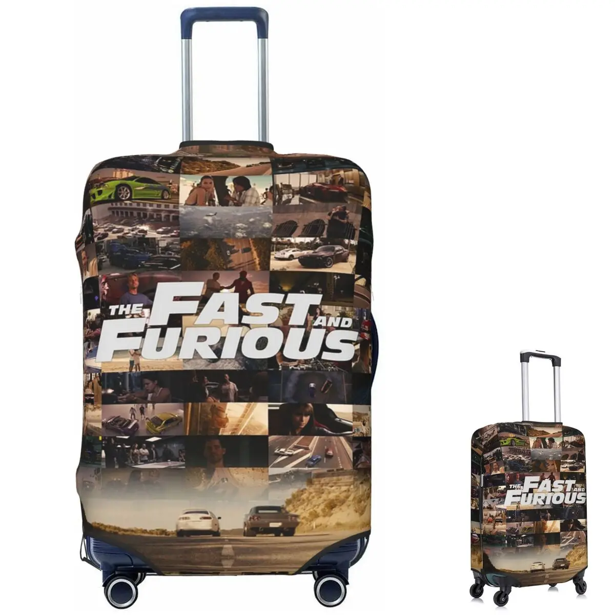 Fast And Furious - Legends - Tribute Suitcase Cover Protection Elastic Trip Luggage Protector Covers for 18-32 Inch
