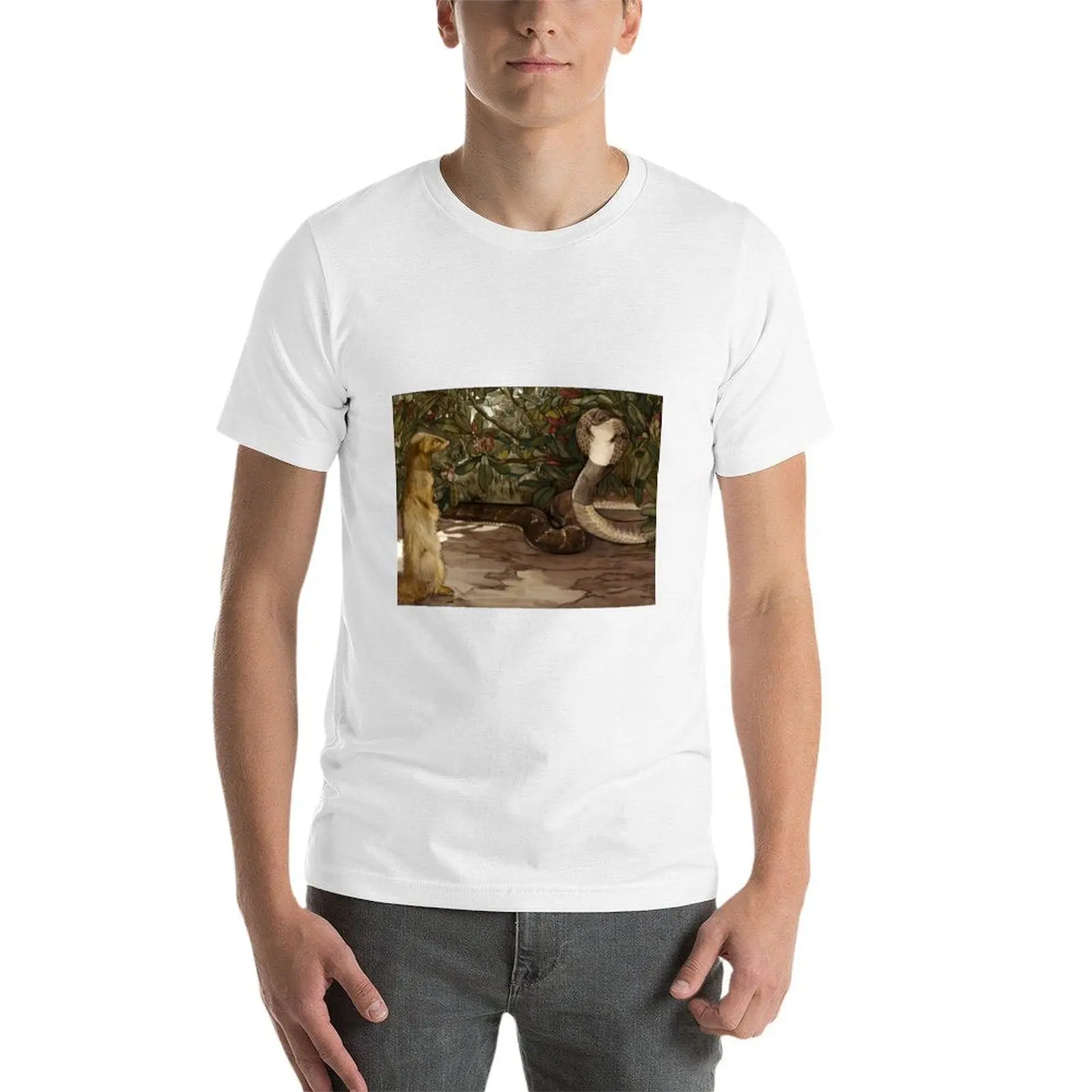 كتاب الغابة - ريكي تيكي تافي - تي شيرت ديتمولد براذرز تي شيرت رجالي فاخر تي شيرت للرجل تي شيرت جرافيك تي شيرت