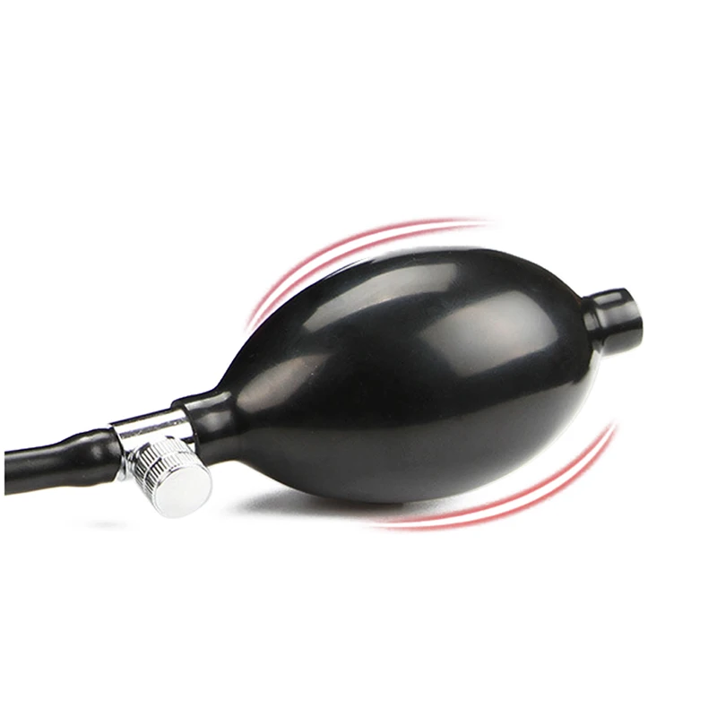 Manual Air Inflation Ball Blood Pressure Cervical Tractor Latex Balloon Bulb with Pump Valve for Sphygmomanometer Manonometer D3