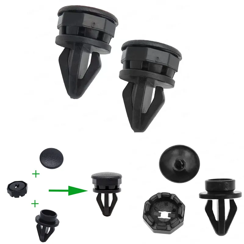 4X Parcel Shelf Clips For Nissan Juke F15 Rear Plastic Button Bootlid Interior Trunk Hanger Cargo Hook Fastening Brackets Parts