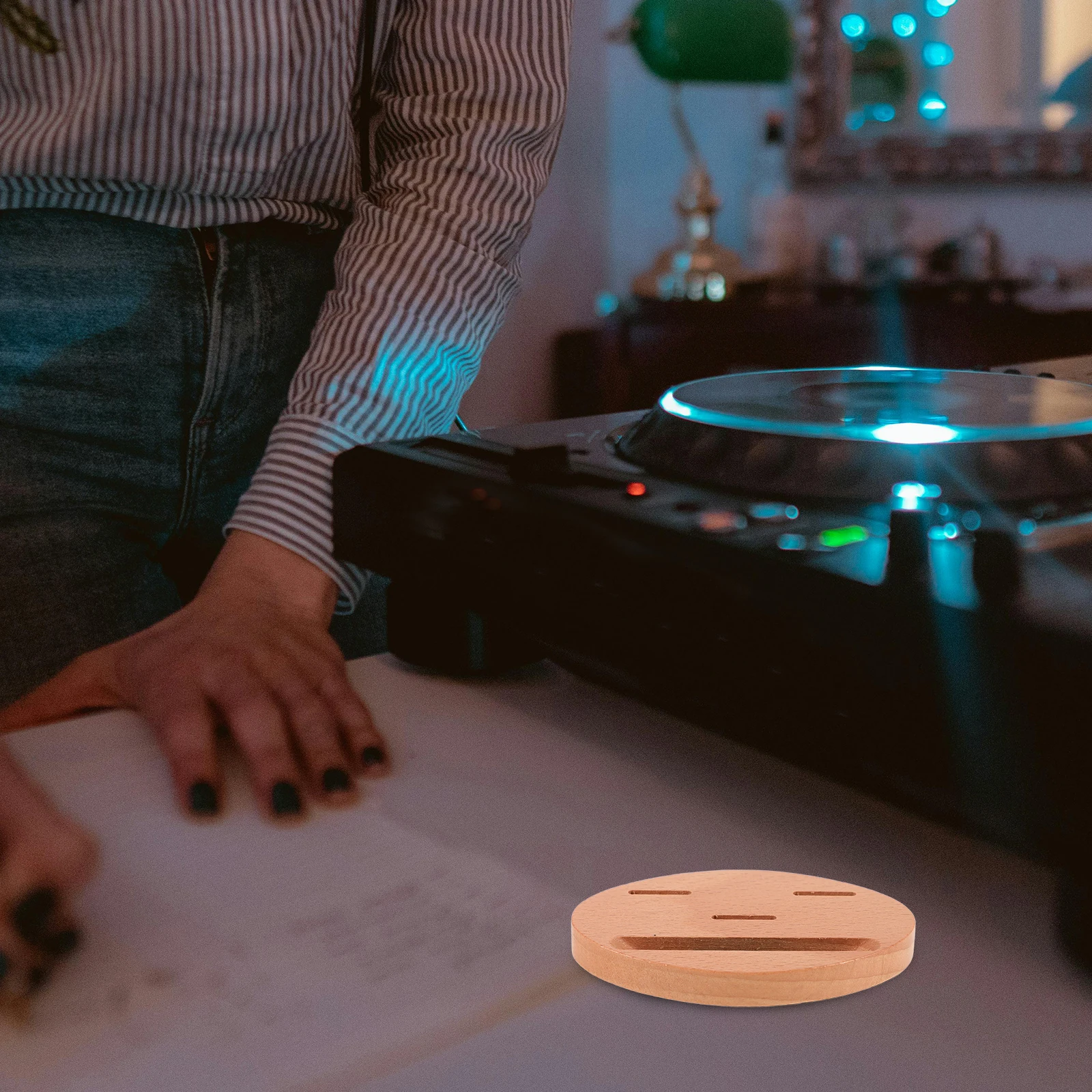 

Sturdy Wooden Guitar Chord Wheel Theory Storage Stand Chord Board Holder Durable Instrument Accessory Melody Tool