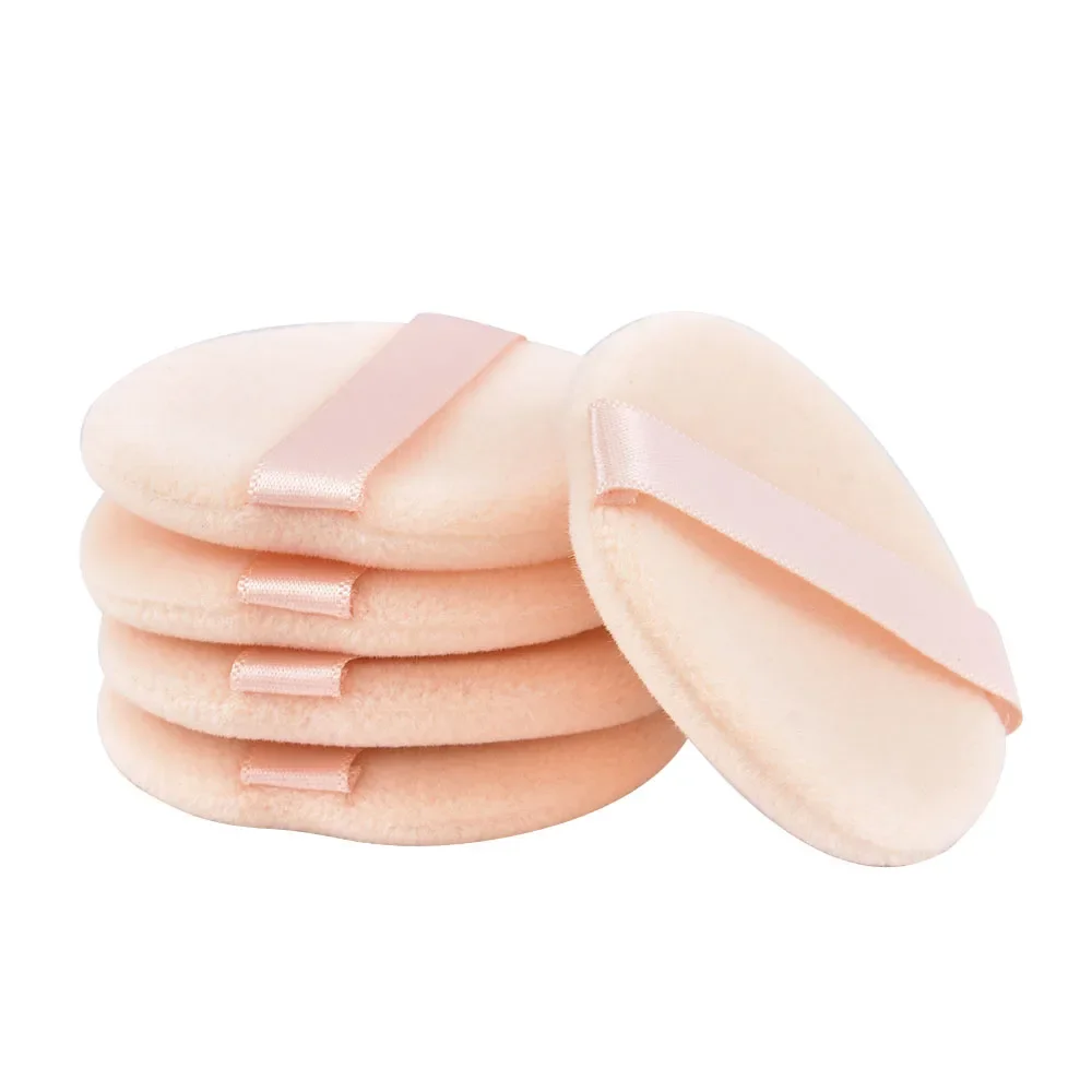 5/10 Pcs Round Shape Facial Powder Foundation Puff Professional Portable Soft Cosmetic Puff Makeup Foundation Sponge Beauty Tool