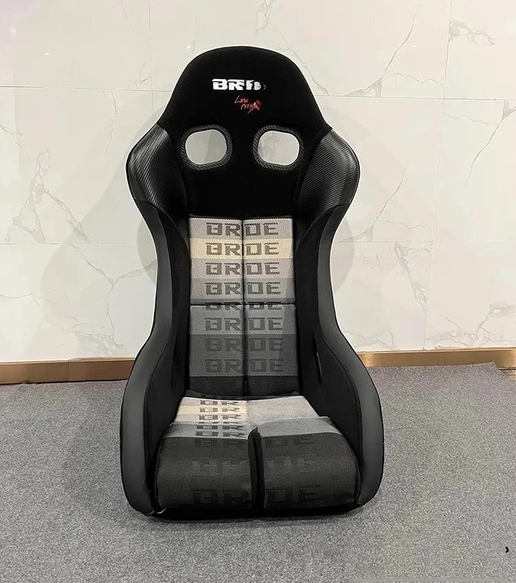 

Сиденье-ковш для гонок BRIDF, модифицированное серебряное блестящее назад, утолщенная L-образная боковая панель