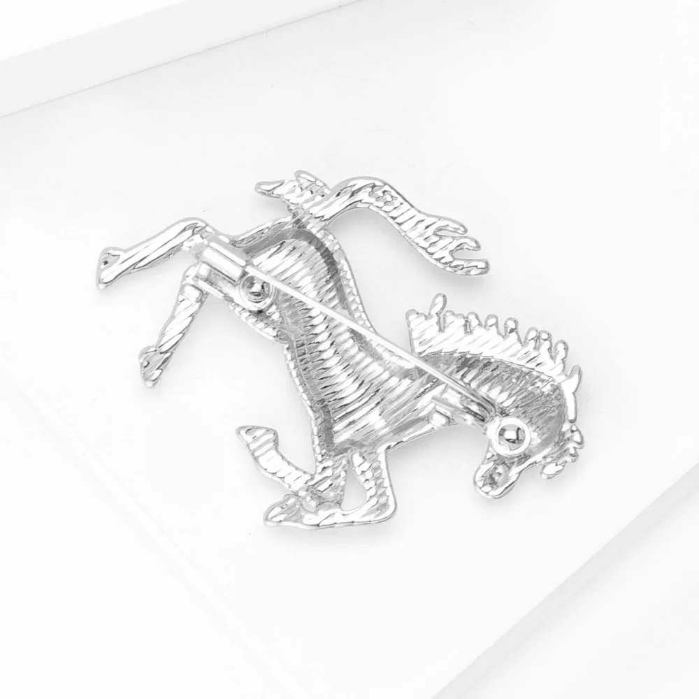 New Arrival Alloy Horse Brooch Pin  Animal Lapel Pins for Men Women Fashion Jewelry Clothing Accessories Gifts