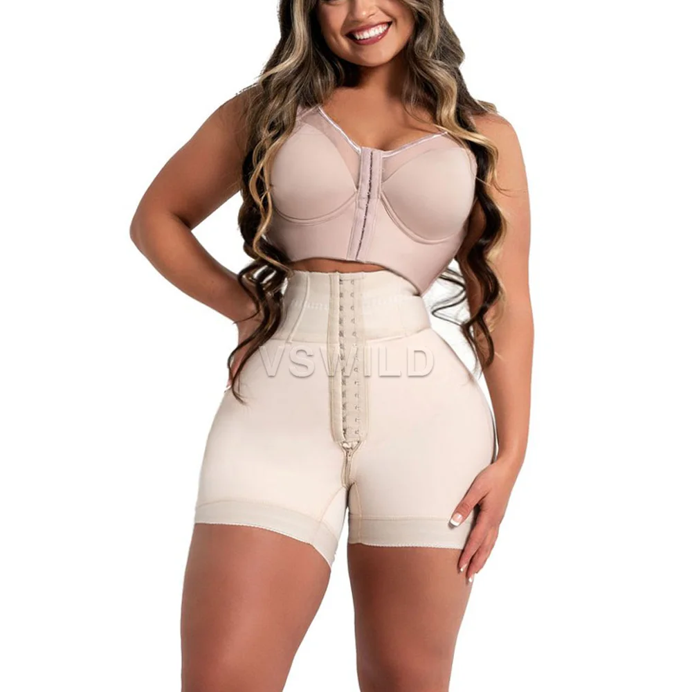 Women's Body Slimming Pants Waist Slimmer Shaper Postpartum Control Panties Bodysuit Shaped Full Hip Low Waist Hip Shorts