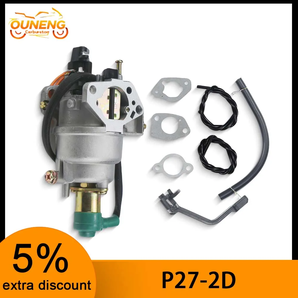 

P27-2D Generator Carburetor Manual Choke For Champion 7000 7500 8750 7500 Predator 8750 9000 Duromax 8500 10000