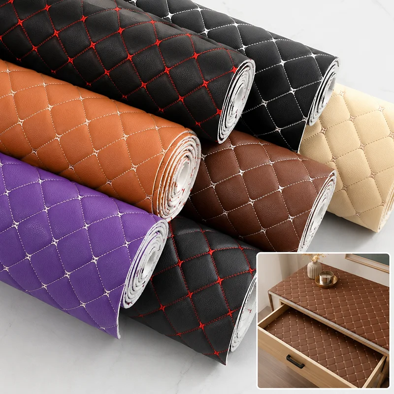 

1Pc 45/90x160cm Embroidered Plaid Upholstery Fabric Sponge Interlayer for Sofa Chair Cushion Furniture Decor DIY Sewing Material