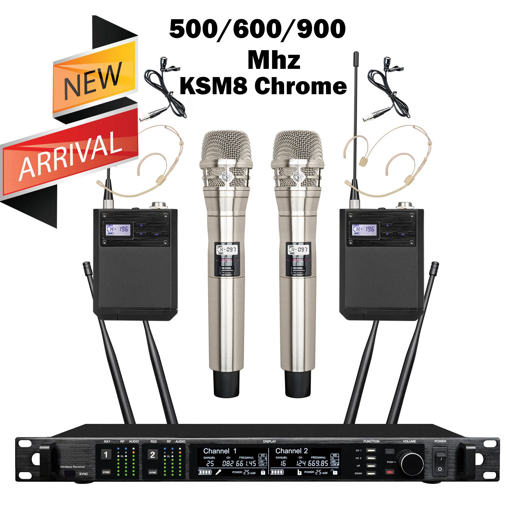 Leicozic SM BETA58 500 600 900 Mhz AD4D KSM11 Dynamische draadloze microfoon Professionele hoofddeksels Microfono voor podiumgebruik / thuis
