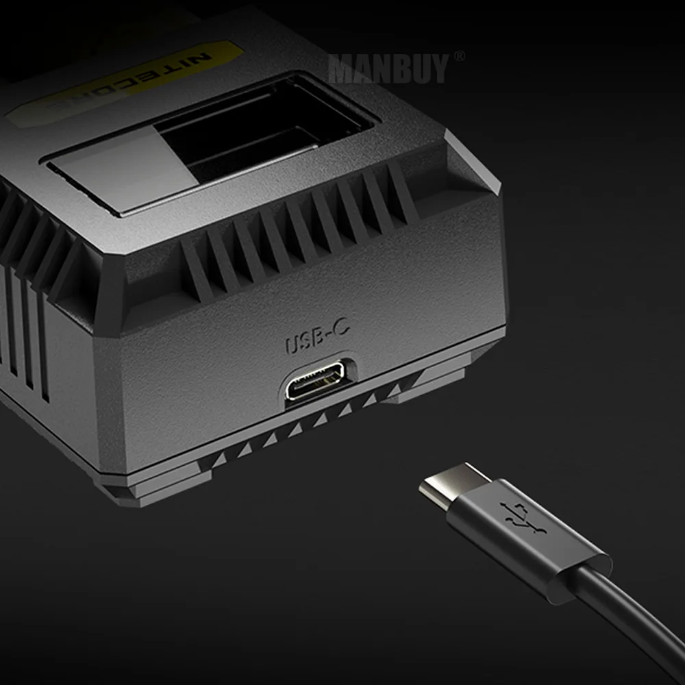 NITECORE Ci2 Dual-Slot USB TYPE-C szybka doskonała ładowarka Li-ion ni-cd NiMH baterie 18650 14500 CR123 16340 26500 18350 21700 AAA