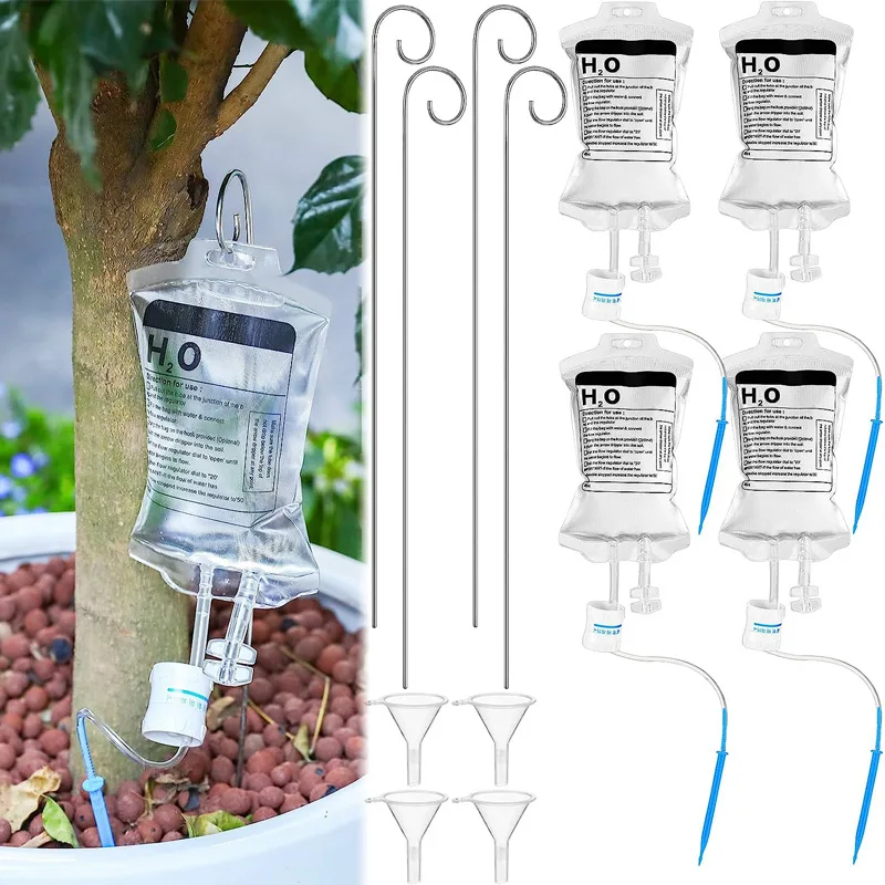 

350 мл автоматический мешок для полива растений, регулируемая скорость выхода воды, ленивые устройства для самостоятельного полива растений в горшках