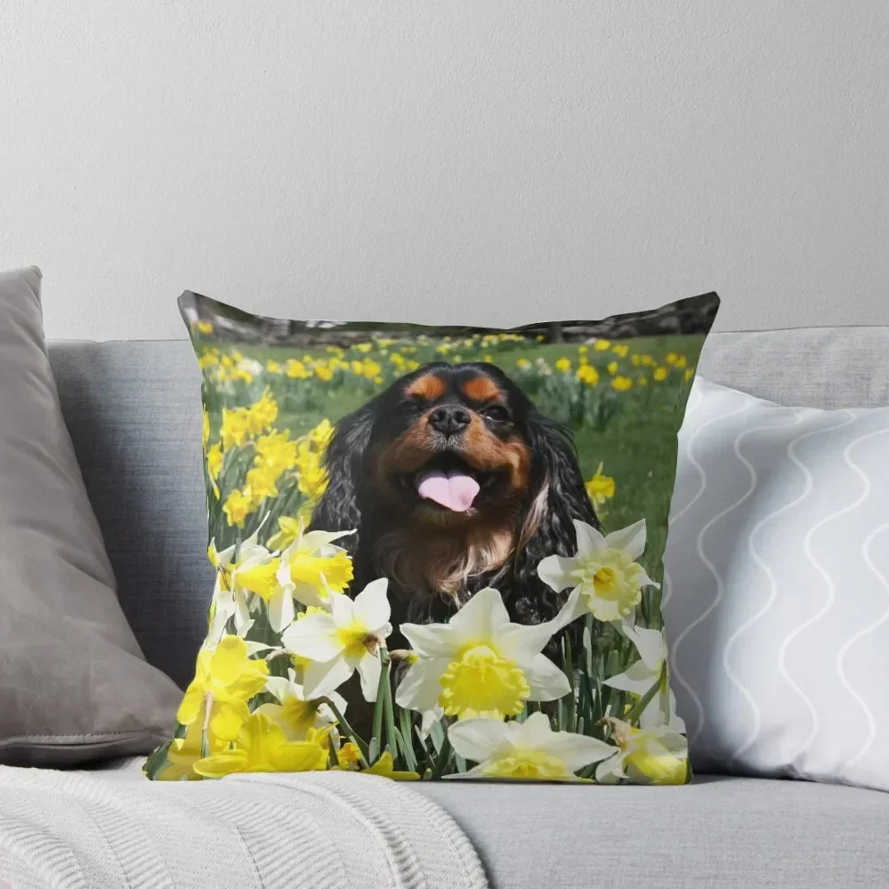 Maximus Among The Daffodils Throw Pillow Luxury Pillow Case Sofa Covers For Living Room Cushion Cover For Sofa pillow