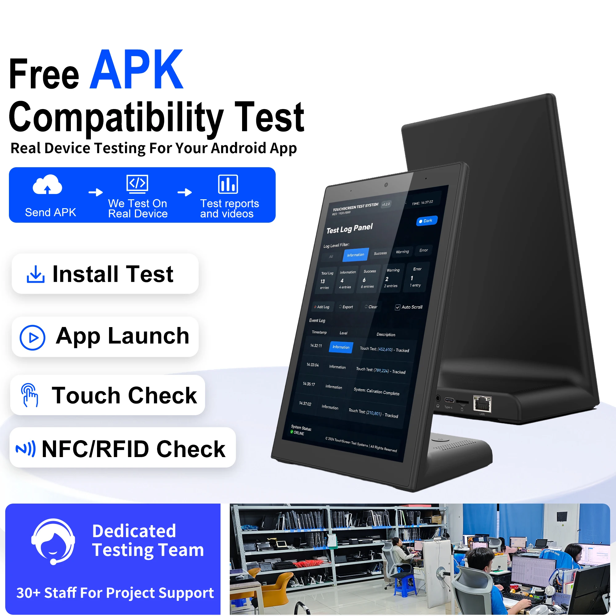 WL1039T 10.1inch RK3576S 3TOPS Nfc Tablet 4+64GB Android14 5MP Camera Poe Android Tablet OPEN APK view 5