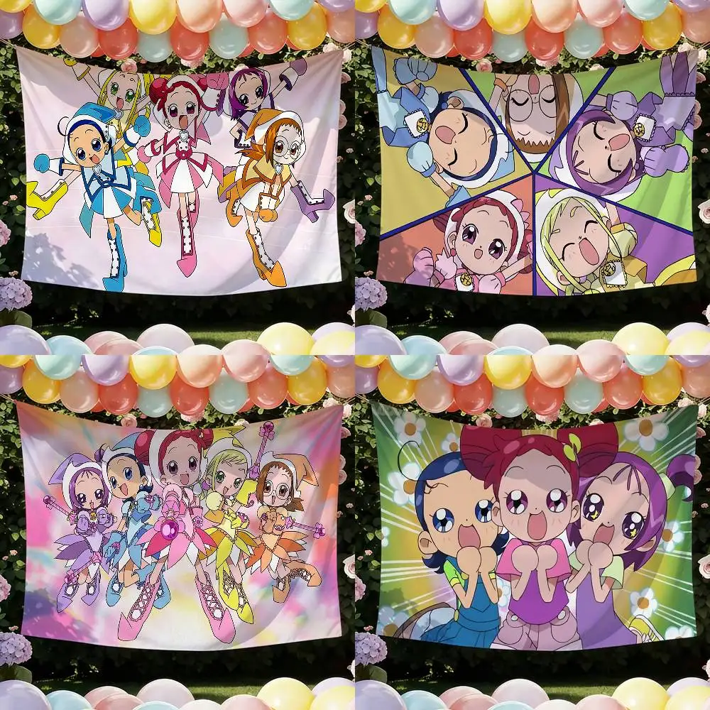 ANIME D-DoReMi Ojamajo Doremi Flags Wall Hanging Tapestry Outdoor Garage Room Decorative flag Background Blanket