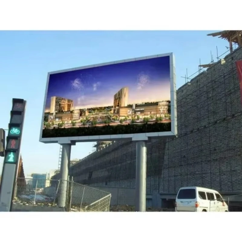 Big Outdoor P8 Column LED Display Screen Capacitive Advertising Column LED