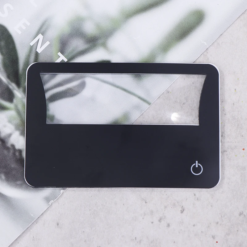 Card Magnifying Glass Elderly Portable Led Magnifying Glass Reading Magnifying Glass Lamp