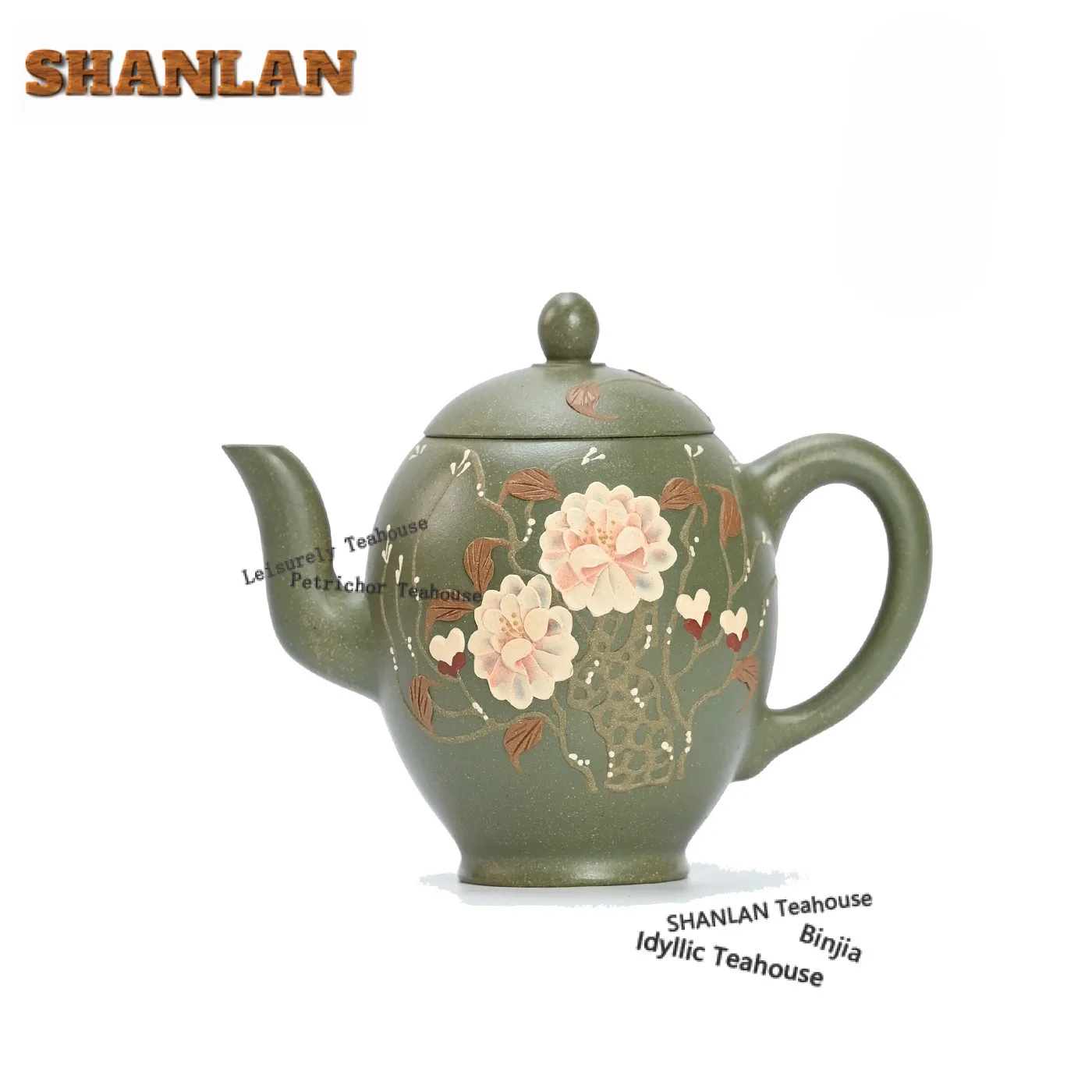 

190 мл винтажные чайники Исин из фиолетовой глины, ручная работа, красивый горшок на плечо, необработанная рудная фасоль, зеленая грязь, чайный сервиз Zisha, чайная посуда, подарок